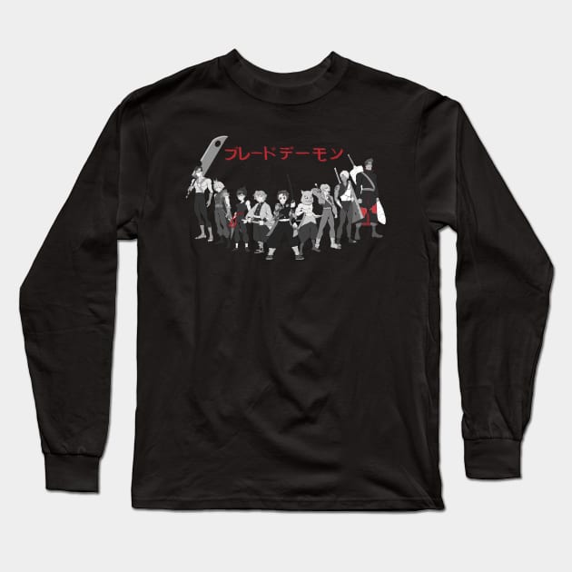 Anime Blade Demons Long Sleeve T-Shirt by mohme